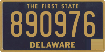 DE license plate 890976