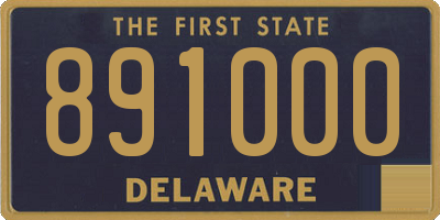 DE license plate 891000