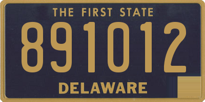 DE license plate 891012