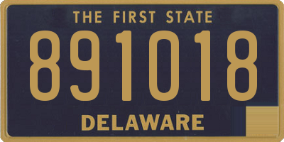 DE license plate 891018