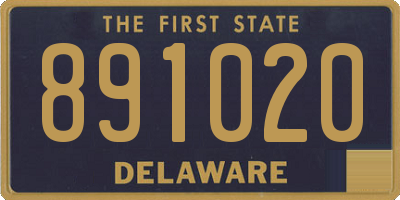 DE license plate 891020