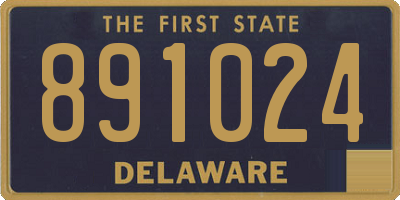 DE license plate 891024
