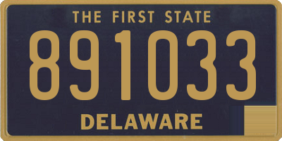 DE license plate 891033