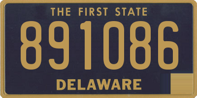 DE license plate 891086