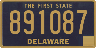 DE license plate 891087