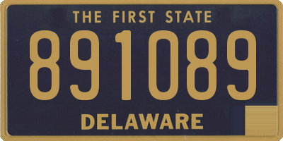 DE license plate 891089