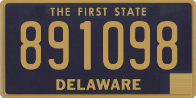 DE license plate 891098