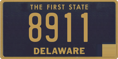 DE license plate 8911