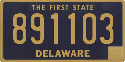DE license plate 891103