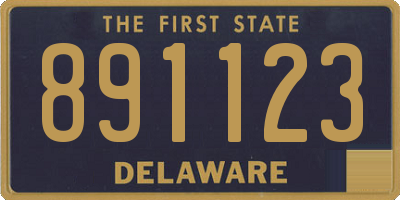 DE license plate 891123