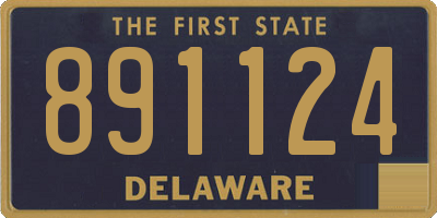 DE license plate 891124