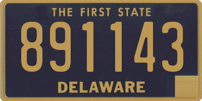 DE license plate 891143