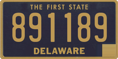 DE license plate 891189