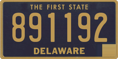 DE license plate 891192