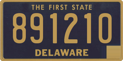 DE license plate 891210