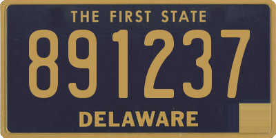 DE license plate 891237