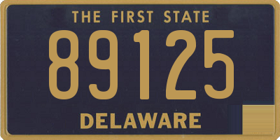 DE license plate 89125