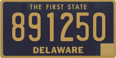 DE license plate 891250