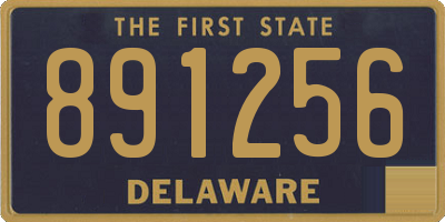 DE license plate 891256