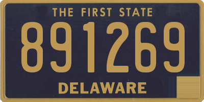 DE license plate 891269