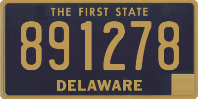 DE license plate 891278
