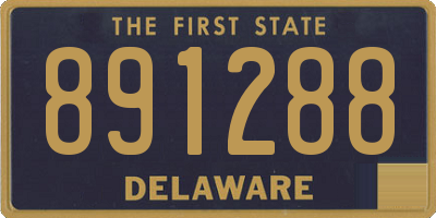 DE license plate 891288