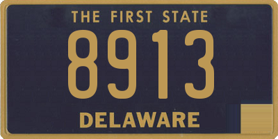 DE license plate 8913