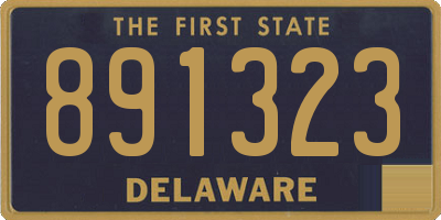 DE license plate 891323