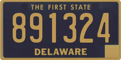DE license plate 891324