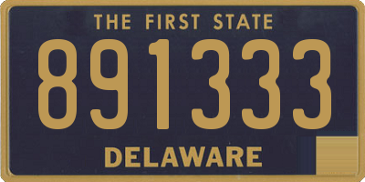 DE license plate 891333