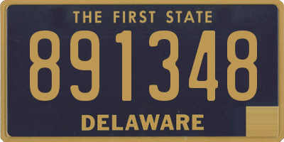 DE license plate 891348