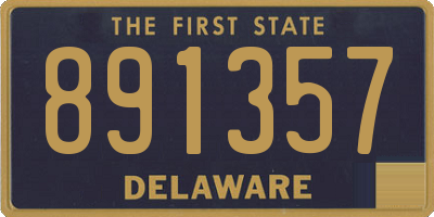 DE license plate 891357