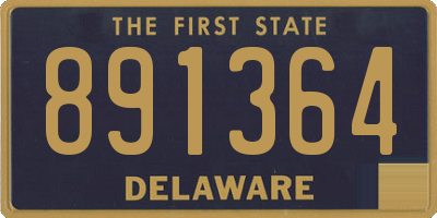 DE license plate 891364