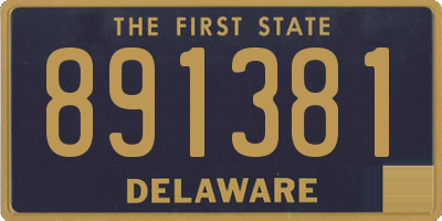 DE license plate 891381