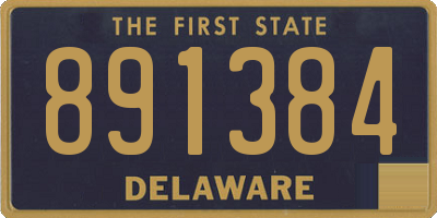 DE license plate 891384