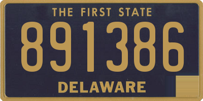 DE license plate 891386