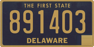 DE license plate 891403