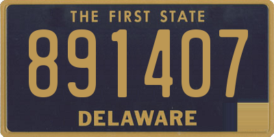 DE license plate 891407