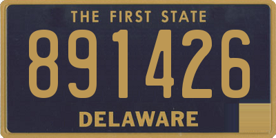 DE license plate 891426