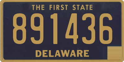DE license plate 891436
