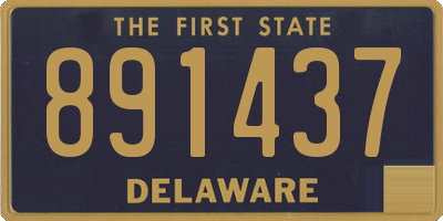 DE license plate 891437