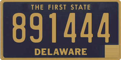 DE license plate 891444