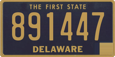 DE license plate 891447