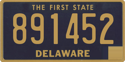 DE license plate 891452