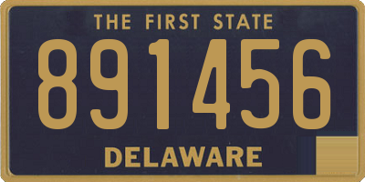 DE license plate 891456