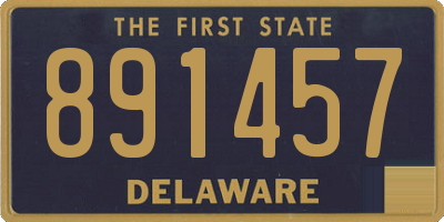 DE license plate 891457