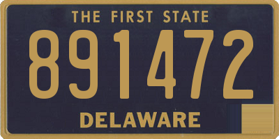 DE license plate 891472
