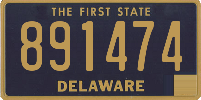 DE license plate 891474