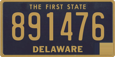 DE license plate 891476
