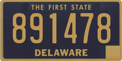 DE license plate 891478